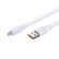 White 1m 6A 120W USB Lightning charging and sync cable N025 