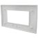 Living International compatible 4-place silver Soft Touch plate EL3156 
