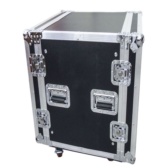CAJA DE VUELO 16U RACK 19 "con ruedas y doble tapa FLCASE500 