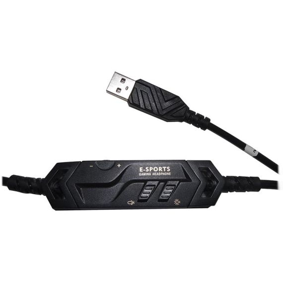 USB-Gaming-Headset mit 7.1-Audio- und Kabel-Controller MOB1230 