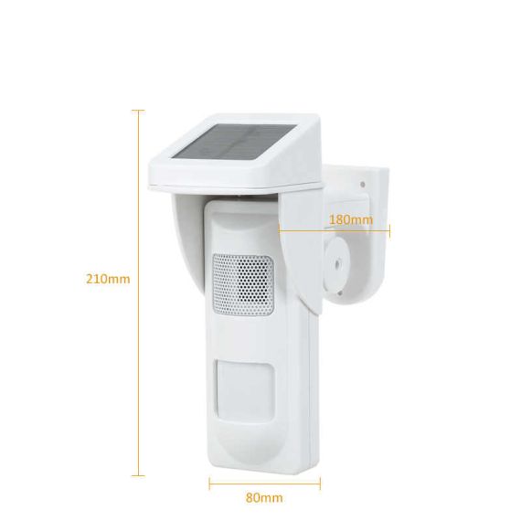 Capteur de mouvement PIR solaire avec système sonore et flash LED Z604 