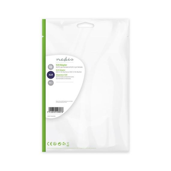 Adattatore XLR Femmina a 3 pin XLR - Femmina a 3 pin XLR 10 pezzi Metallo ND1440 Nedis