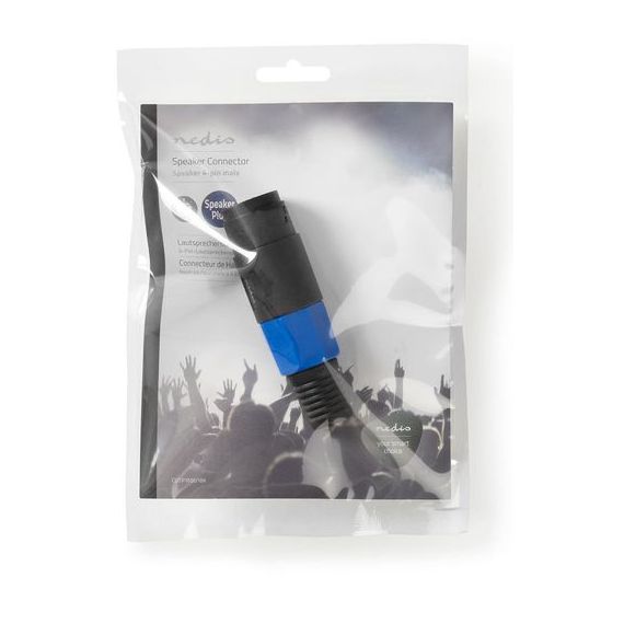 Connettore Altoparlante femmina a 4 pin Altoparlante Nero ND1345 Nedis