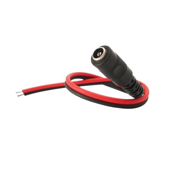 Connecteur DC femelle 2.1x5.5mm avec câble 23cm 01336 