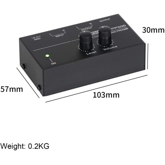 Preamplificatore  per giradischi con controlli V4058 