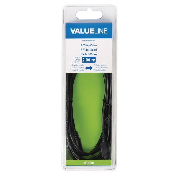 S-Video Cavo S-Video Maschio - S-Video Maschio 2.00 m Nero ND2885 Valueline