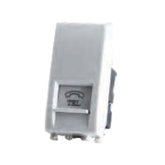 Presa telefono Bianco compatibile Vimar Plana EL1994 