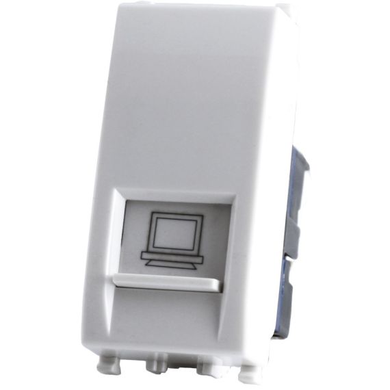 Connecteur rseau RJ45 blanc compatible Vimar EL2020 