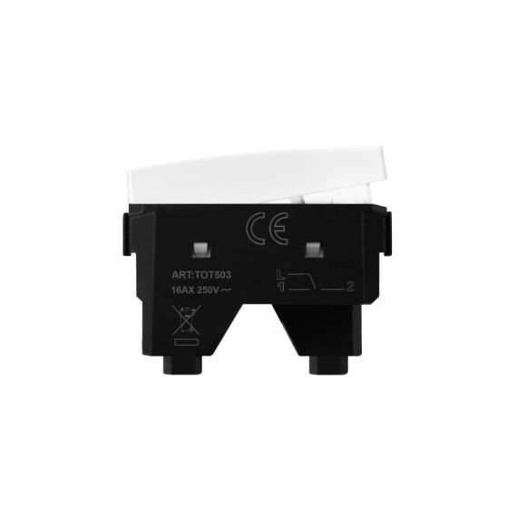 Deviatore Bianco unipolare 16A 250V Compatibile Matix EL2045 