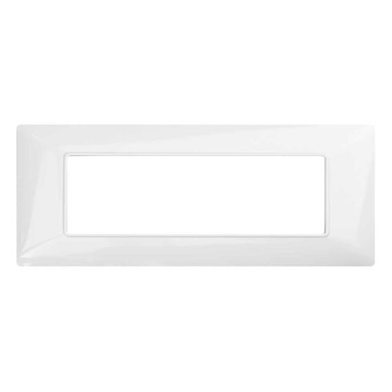 Placca 6 Posti Bianca 6M Compatibile Matix EL2060 