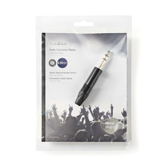 Connettore Audio Stereo Maschio da 6,35 mm ND3806 Nedis