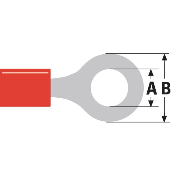 Connettore Fast On 4.3mm Femmina Rosso ND5370 Valueline