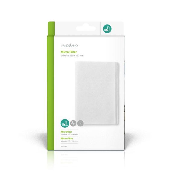 Universal micro filter for vacuum cleaner 255 x 190 mm ND6496 Nedis