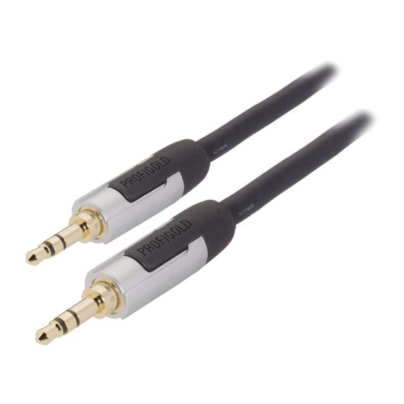 Cavo audio stereo maschio da 3.5mm 1m antracite ND8035 Profigold
