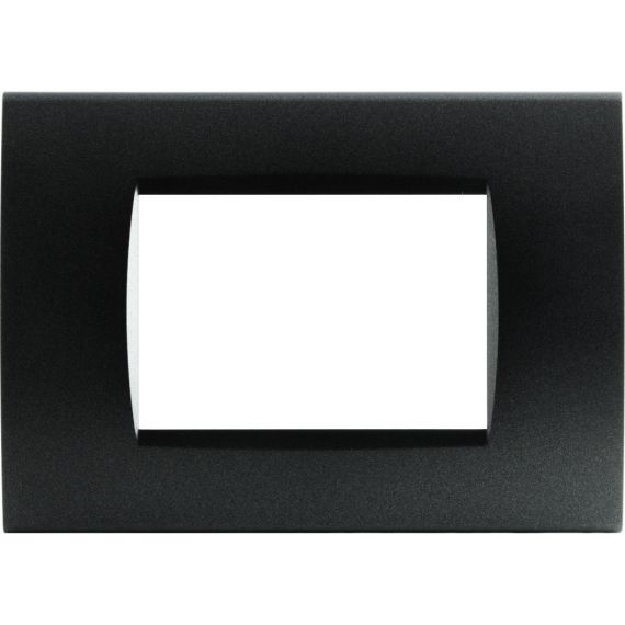 3-fache schwarze Abdeckplatte, kompatibel mit Living International EL2097 