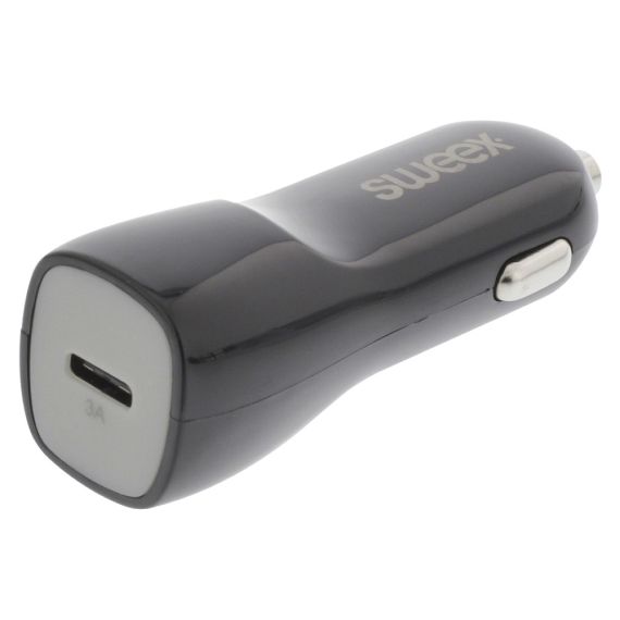 1-Output 3.0 A USB-C™ Car Charger, Black WB1140 Sweex