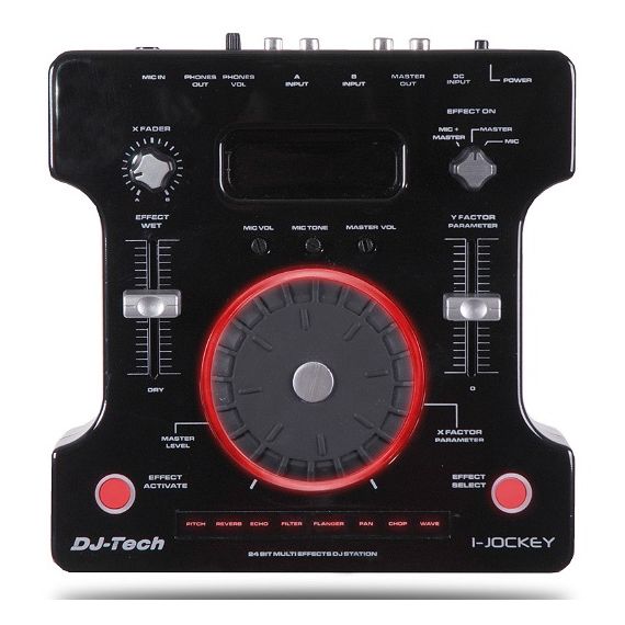 3-channel mobile DJ mixer console for iPod and more SP1341 DJ-Tech