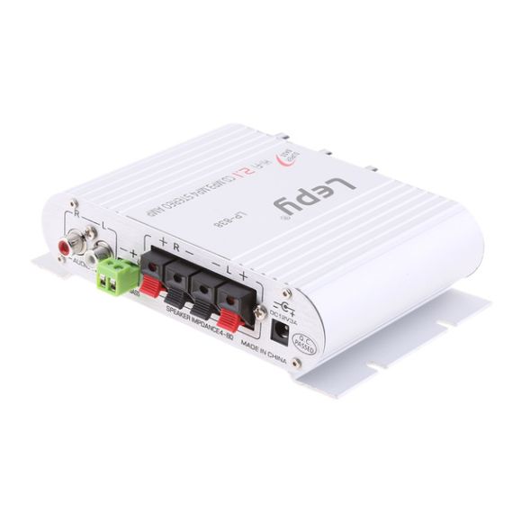 Amplificatore stereo Booster Radio 2.1 15Wx2 + 20Wx1 Lepy LP838 WB1628 