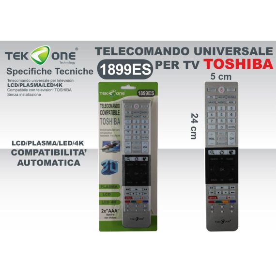 Télécommande universelle compatible Toshiba WB232 