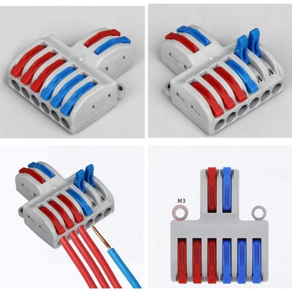 Terminal block 2 INPUT / 6 OUTPUT 0.08-4.0mm² F1512 