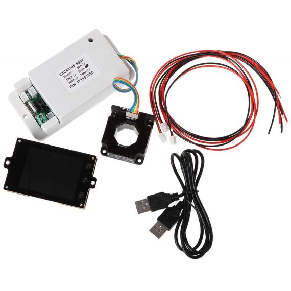 Medidor inalámbrico de tensión/corriente/temperatura con pantalla LCD VAC8010F 500 V 100 A WB243 