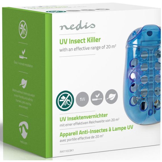 Trampa para mosquitos eléctrica LED 1W 20 m² ND9083 Nedis