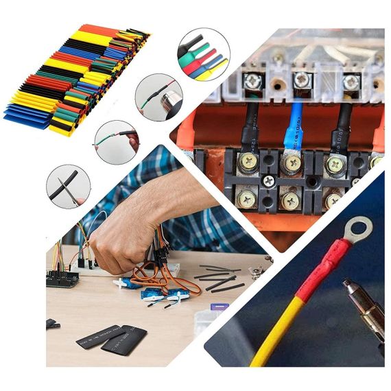 Schrumpfschlauch-Set 328-teilig in verschiedenen Größen und Farben WB1222 