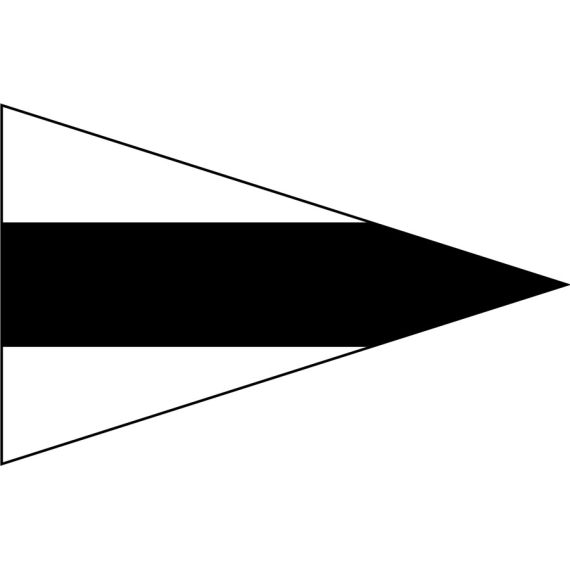 Bandiera Segnalazione Nautica Terzo Ripetitore 180x225cm A9214 