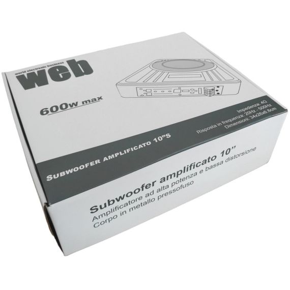 Aktiver flacher Subwoofer Slim 10 "600W max SP434 