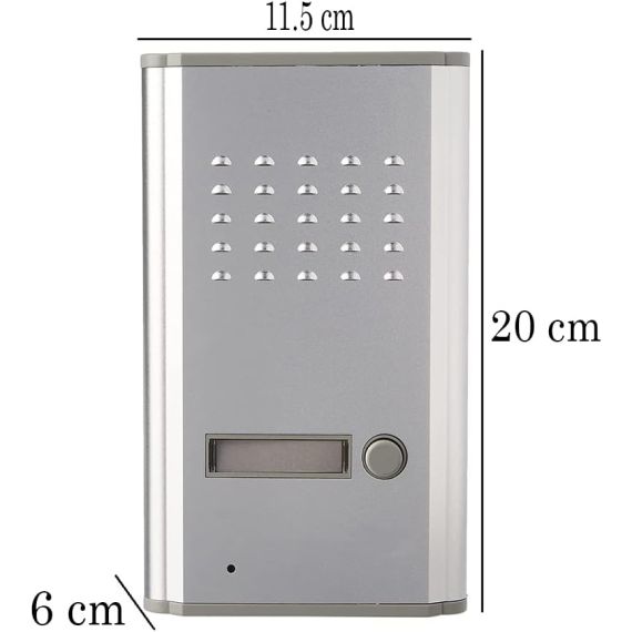 Single-family intercom kit complete with 2/4-wire door opener door and door opener EL3973 