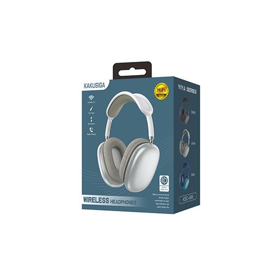 Cuffie ad archetto Bluetooth grigie KSC-695 F2310 Kakusiga