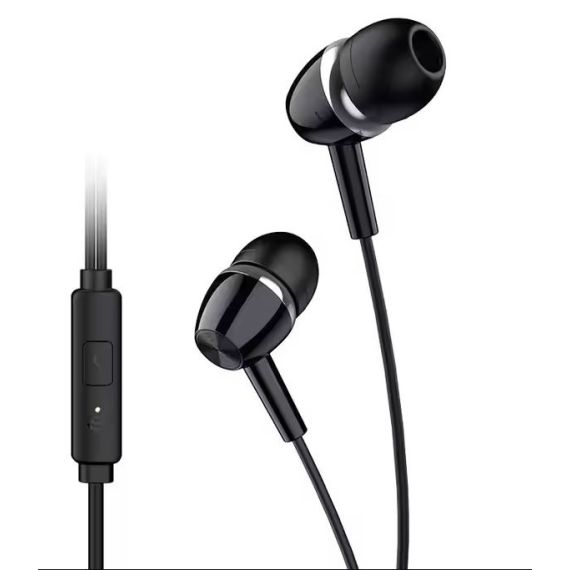 Earphones with Microphone 1.2m Audio Jack 3.5mm Black KSC-659 F2080 Kakusiga