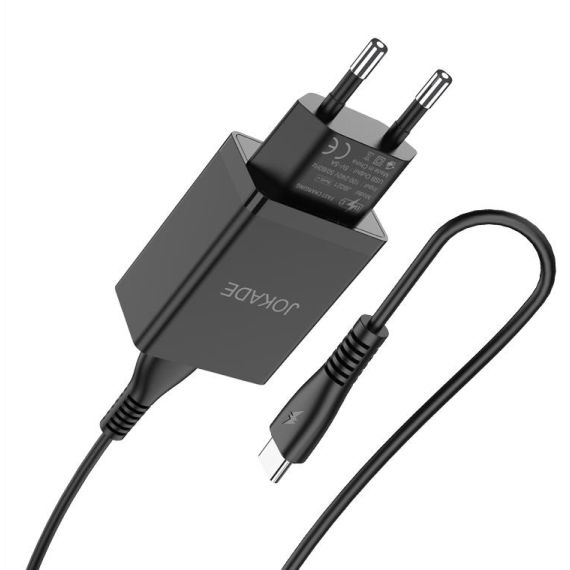 Caricabatterie USB type C ricarica rapida 5V/5A nero JB022 F2160 Jokade