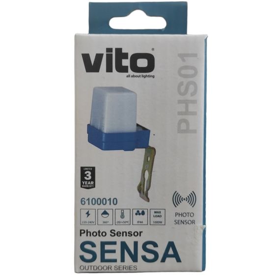 Sensore crepuscolare 1000W 6A PHS01Vito EL1752 Vito