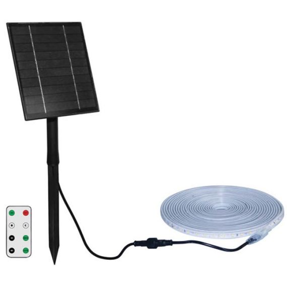 Striscia LED da esterno 5m con pannello solare 18W 900Lm 3000k luce calda EL3183 Vito