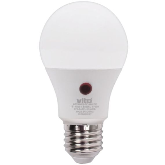 LED bulb with twilight sensor E27 9W 835Lm 6400K cold light EL602 Vito