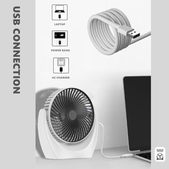 Ventilatore ricaricabile portatile da tavolo WB178 