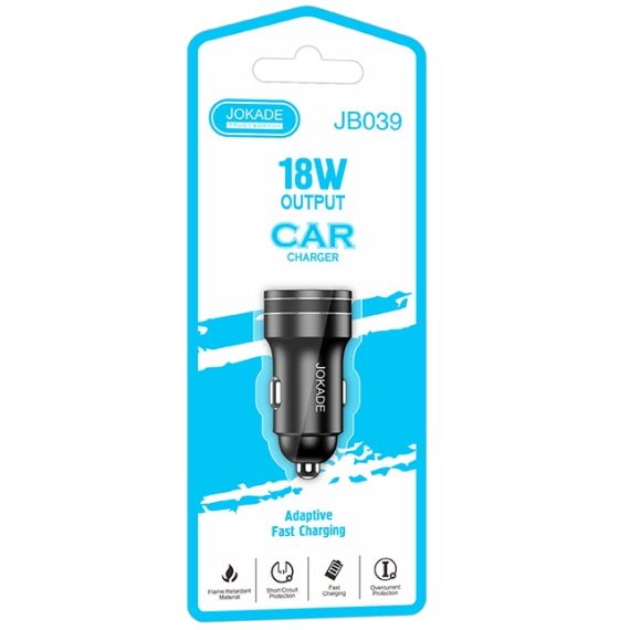 18W fast charging car smartphone charger JH039 F3000 Jokade