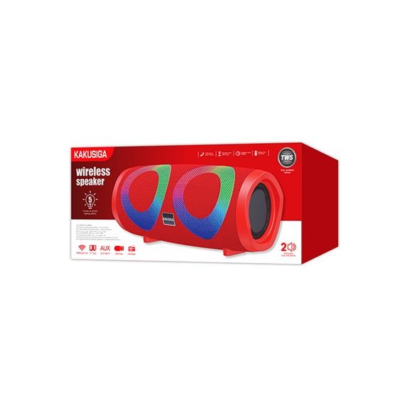 Altoparlante Bluetooth 10W con radio FM rosso KSC-615 F2850 Kakusiga