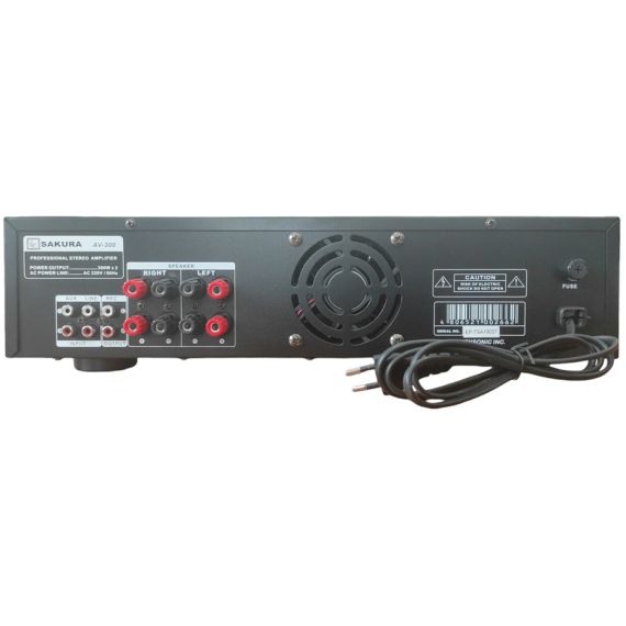 Amplificatore stereo 300Wx2 Bluetooth/USB/SD AV-300 SP812 