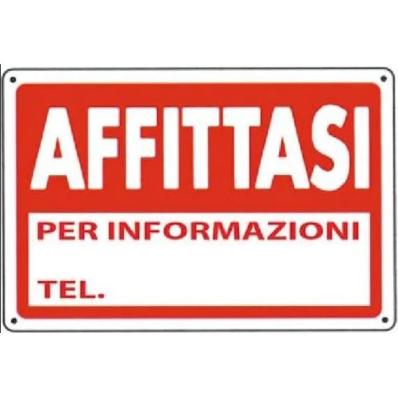 Schild „Zu vermieten“ 30x20cm WB2040 