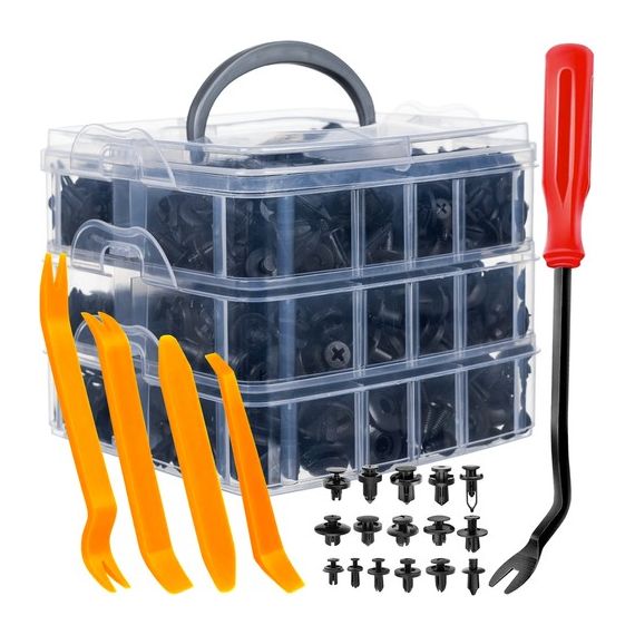 Set di rivetti in plastica per auto 620 pezzi WB602 