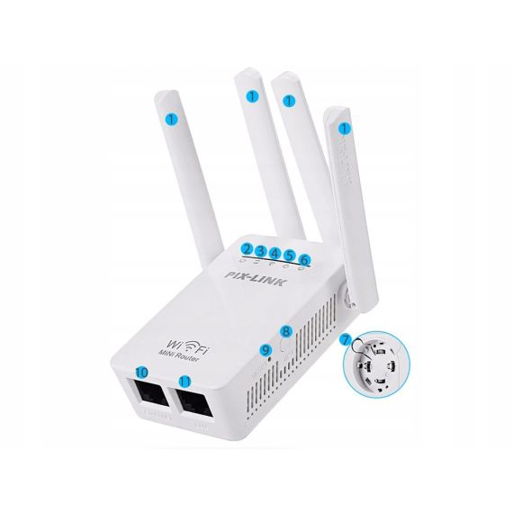 WiFi Extender Repeater 300mbps WB1652 