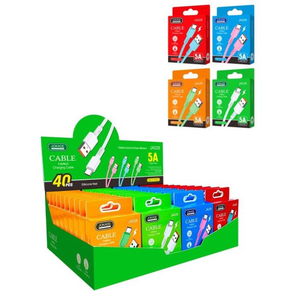 Cavo ricarica e sincronizzazione USB/Type-C confezione da 40 pezzi JA028 F4335 Jokade