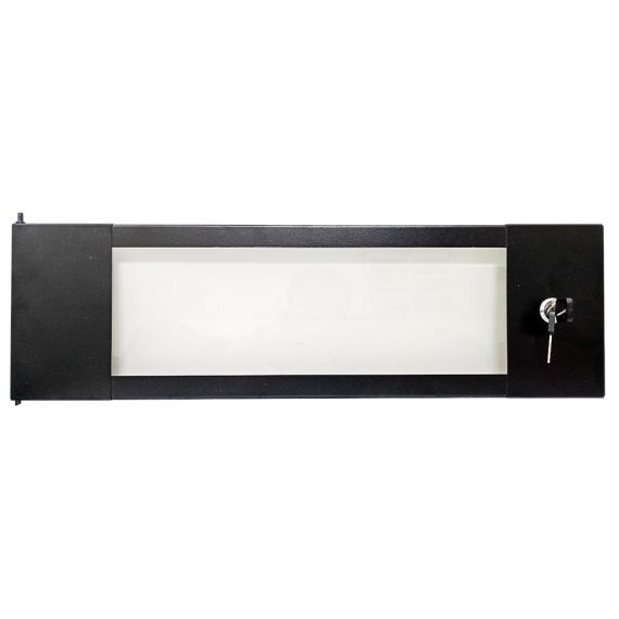 Porta in vetro temperato da 3 mm con serratura per armadio rack da 4U E6050 