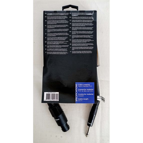 Cavo Altoparlante Altoparlante a 2 Pin Femmina - 6.35 mm Maschio 5.0 m Grigio Scuro SX220 Sweex