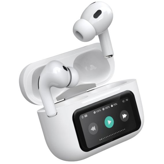 Bluetooth Headset with LED Touch Screen Display and Noise Cancelling ANC+ENC KSC-1463 F4385 Kakusiga