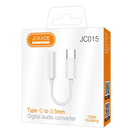 Adaptador de audio USB-C a la entrada JC015 de 3,5 mm F4480 Jokade