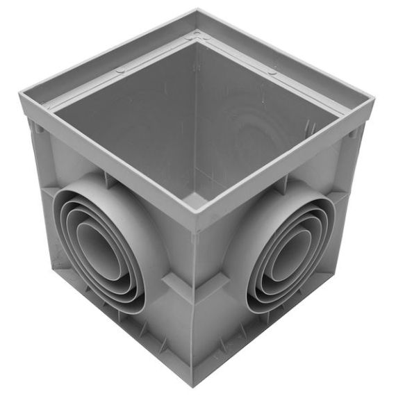 Pozzetto monolitico con coperchio PP 400x400mm E3005 Airgama