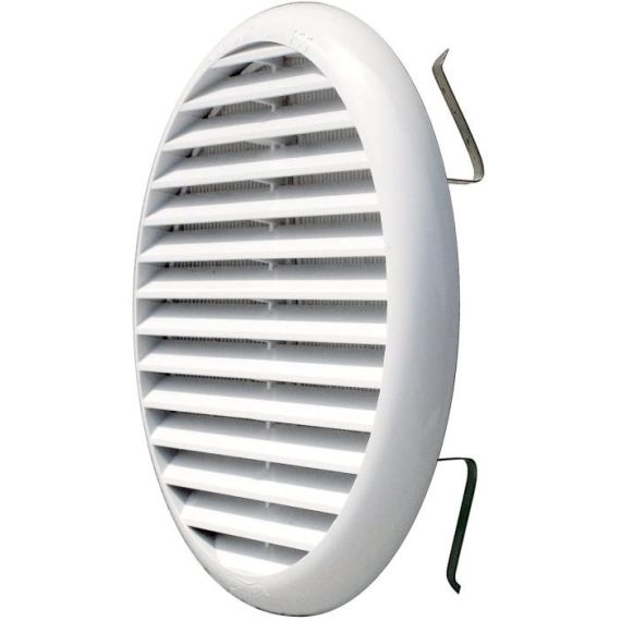 Griglia tonda con molle in PP bianco Ø160mm P1490 Airgama